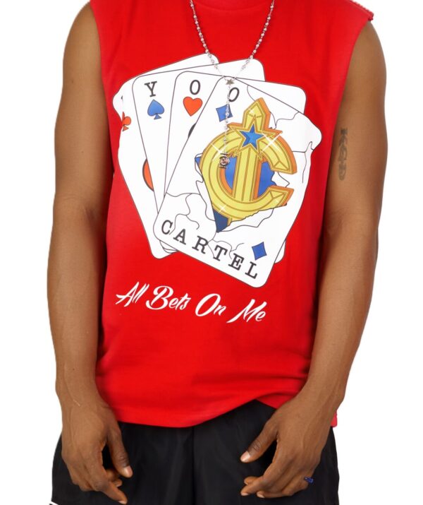 CARTEL RED SLEEVLESS