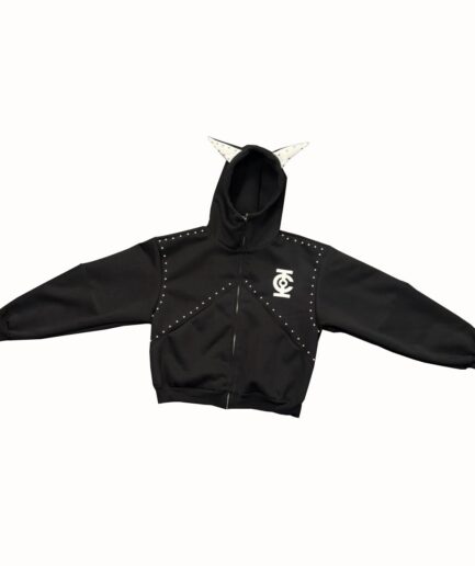 Black Iyoo Goat Hoodie