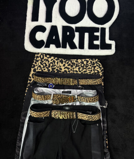 CARTEL LEOPARD LEATHER BELT