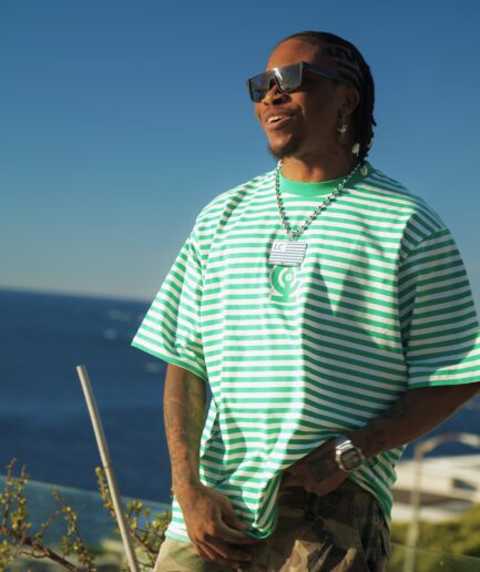 GREEN TREE STRIPED TEE