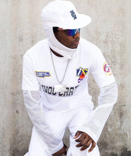 WHITE 042 CARTEL DOUBLE SLEEVELESS